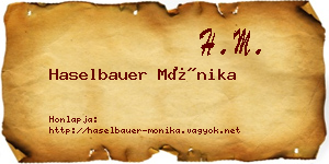 Haselbauer Mónika névjegykártya