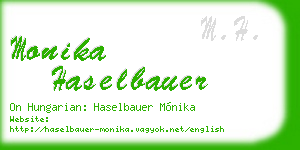monika haselbauer business card
